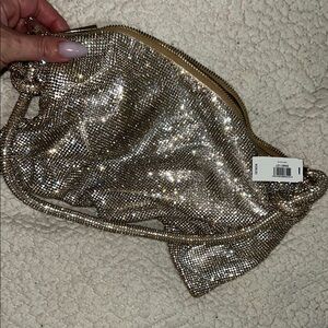 Chic Gold Rhinestone Women's Bag - brand new